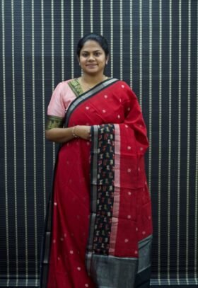 Pure Maheshwari Cotton Saree / SKU084