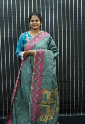 Tissue Bhaswada Sarees / SKU090