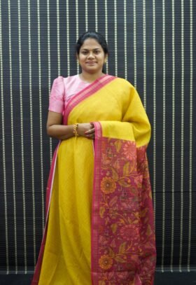 Linen Cotton Sarees / SKU096
