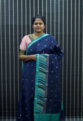 Pure Maheshwari Cotton Saree / SKU084