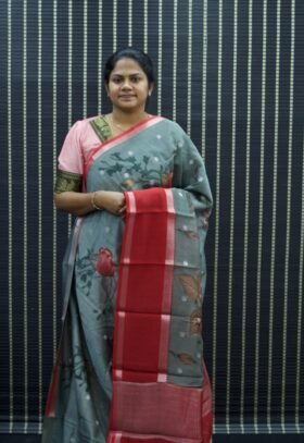 Pure Maheshwari Cotton Saree / SKU084