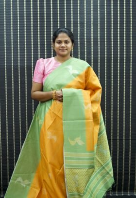 Tissue Bukhara Saree / SKU093