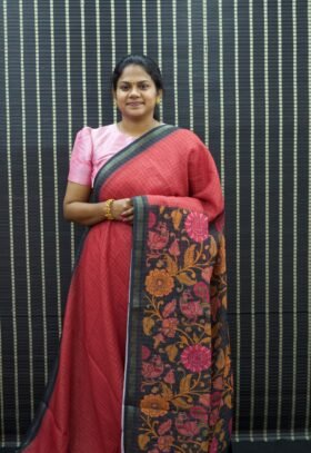 Linen Cotton Sarees / SKU096