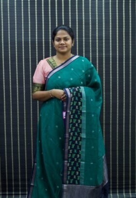 Pure Maheshwari Cotton Saree / SKU084