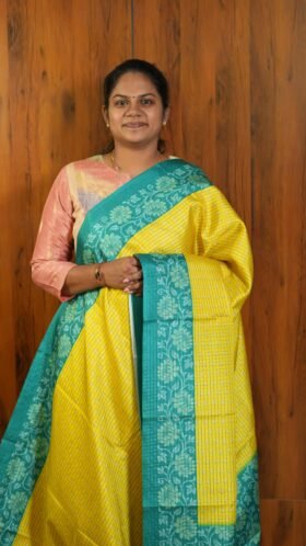 Semi Tussar Sarees Work Wear / SKU110 – 5