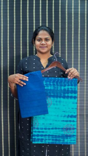 Cotton Saree for Office Wear / SKU098 - 5