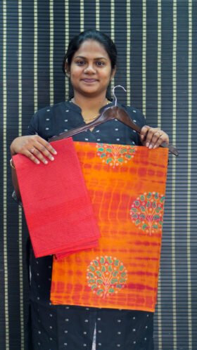 Cotton Saree for Office Wear / SKU098 - 4