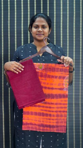 Cotton Saree for Office Wear / SKU098 - 2