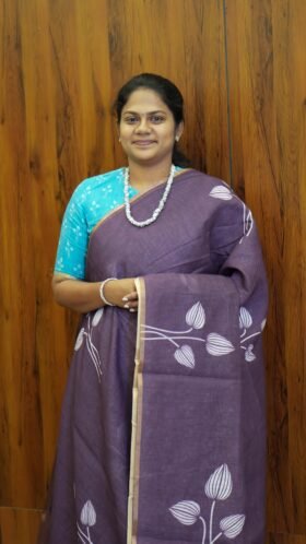 Linen Cotton Saree Work Wear / SKU107 – 4