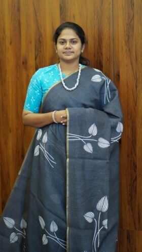 Linen Cotton Saree Light Weight / SKU107 – 6