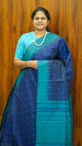 Elegant Dupion Jute Tussar Saree / SKU105 – 5