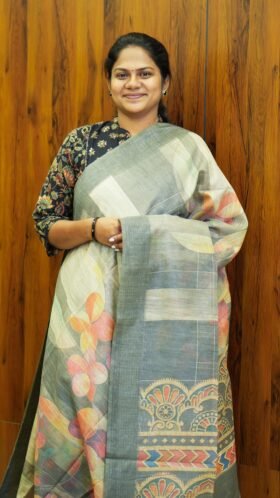 Office Wear Tissue Bhaswada Saree / SKU106 – 2