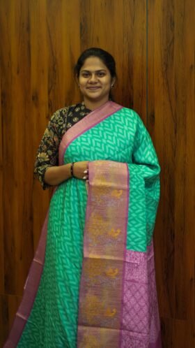 Crush Tussar Sarees Everyday Wear / SKU108 – 8