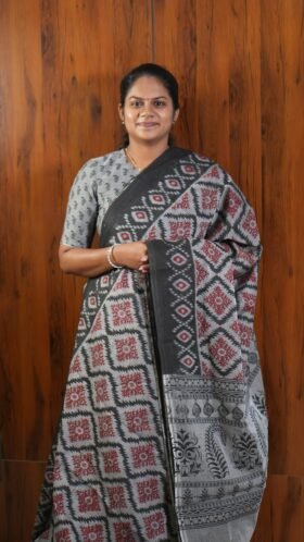 Ikkat Printed Cotton Daily Wear / SKU112 – 1