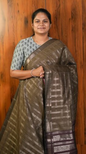 Jute Sarees Simple Function Wear / SKU113 – 4
