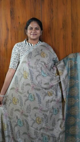 Tissue Staple Tussar Sarees Formal Wear / SKU116 – 5