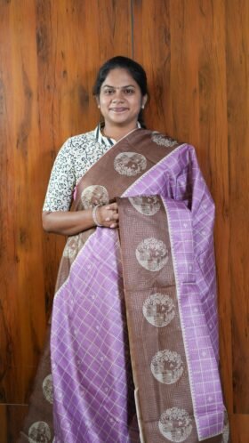 Kota Tussar Textured Occasion Saree / SKU118 – 4