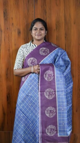 Kota Tussar Smooth Drape Saree / SKU118 – 5