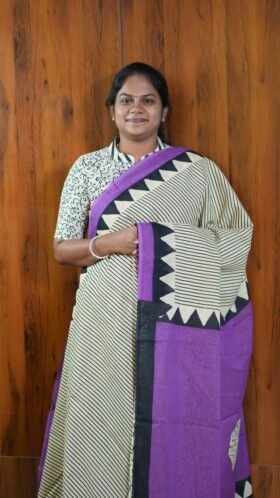 Mal Mal Cotton Sarees Office Wear / SKU115 – 2