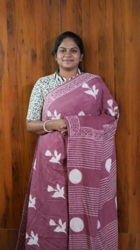 Mal Mal Cotton Sarees Work Wear / SKU115 – 5