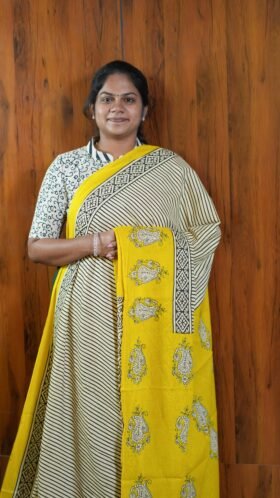 Mal Mal Cotton Sarees Light Weight / SKU115 – 8