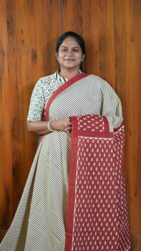 Mal Mal Cotton Sarees Comfort Wear / SKU115 – 11