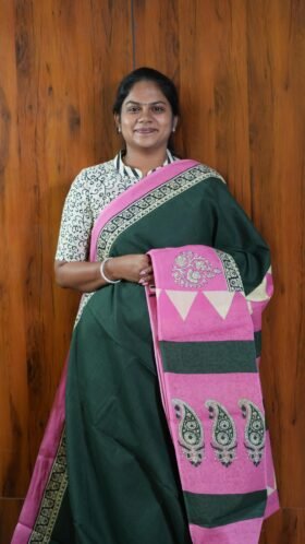 Mal Mal Cotton Sarees Everyday Wear / SKU115 – 10