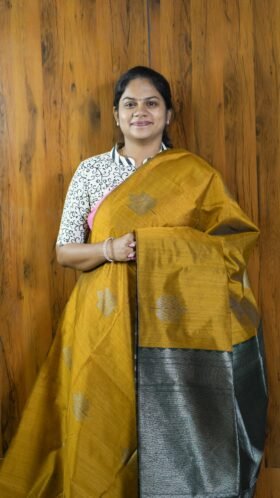 Jute Tussar Daily Wear Saree / SKU119 – 1