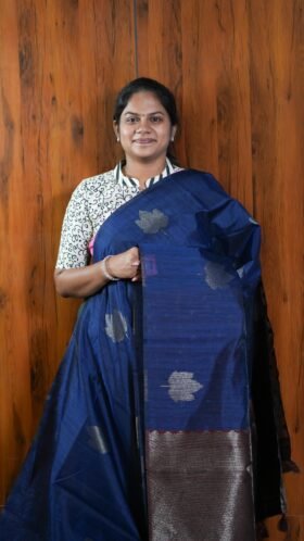 Jute Tussar Regular Wear Saree / SKU119 – 3