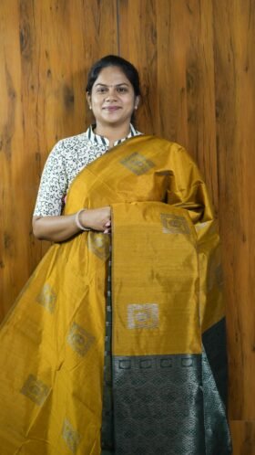 Jute Tussar Breathable Work Saree / SKU119 – 7