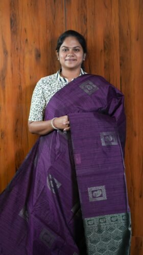 Jute Tussar Clean Look Saree / SKU119 – 11