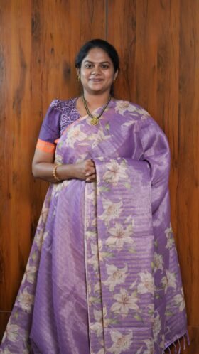 Linen Tissue Easy Wear Saree / SKU126 – 5