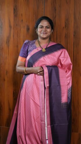 Semi Printed Tussar Sarees Regular Wear / SKU122 – 3