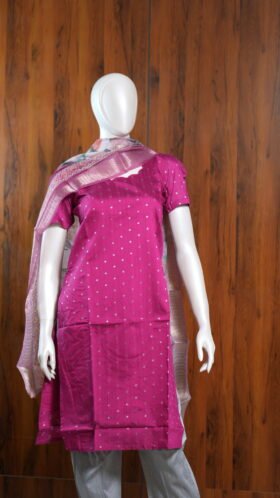Silk Cotton Kurti Set Daily Wear / SKU121 – 1