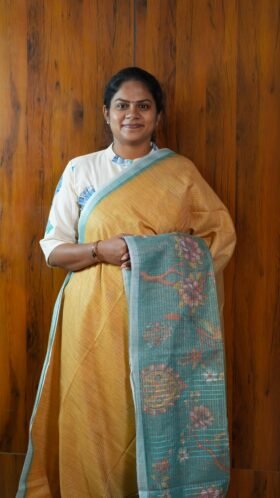 Tissue Shaded Bhaswada Daily Wear Saree / SKU124 – 1