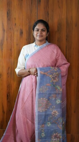 Tissue Shaded Bhaswada Office Wear Saree / SKU124 – 2