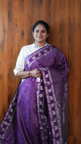 Cotton Banarus Sarees Daily Function Wear / SKU123 – 1