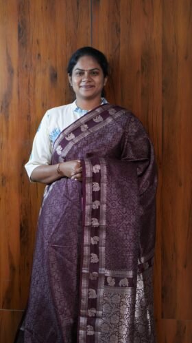 Cotton Banarus Sarees Comfort Function Wear / SKU123 – 13