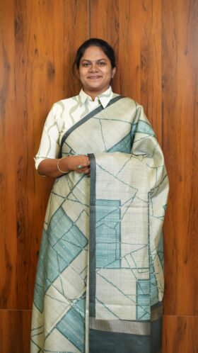 Kota Tussar Textured Occasion Saree / SKU128 – 3