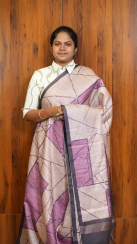 Kota Tussar Smooth Drape Saree / SKU128 – 4
