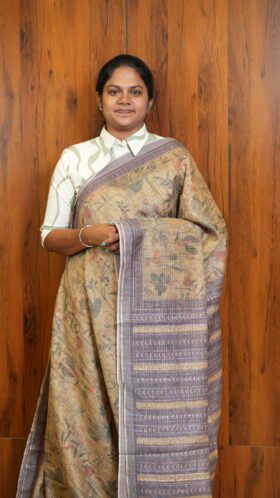 Tissue Bhaswada Sarees Smooth Wear / SKU131 – 4