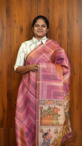 Tissue Tussar Daily Office Saree / SKU127 – 1