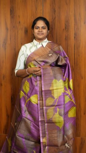 Pure Tussar Sarees Easy Wear / SKU130 – 5