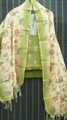 Linen Salwar Material Office Wear Set / SKU129 – 2
