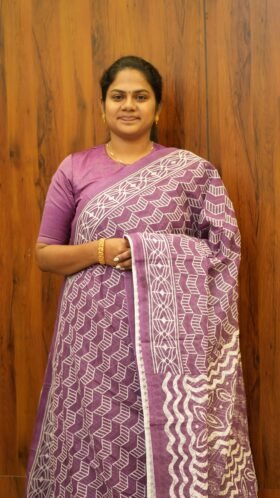 Printed Cotton Sarees Clean Finish / SKU137 – 7