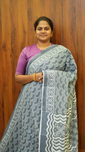 Printed Cotton Sarees Soft Texture / SKU137 – 8