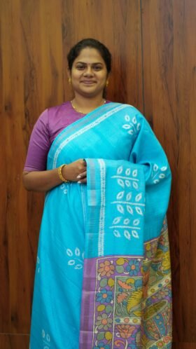 Shibori Art Tussar Sarees Smart Look / SKU135 – 3