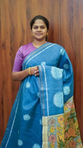 Shibori Art Tussar Sarees Light Feel / SKU135 – 4