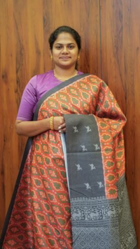 Ikkat Chappa Sarees Formal Touch / SKU132 – 2