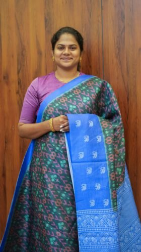 Ikkat Chappa Sarees Smart Look / SKU132 – 5